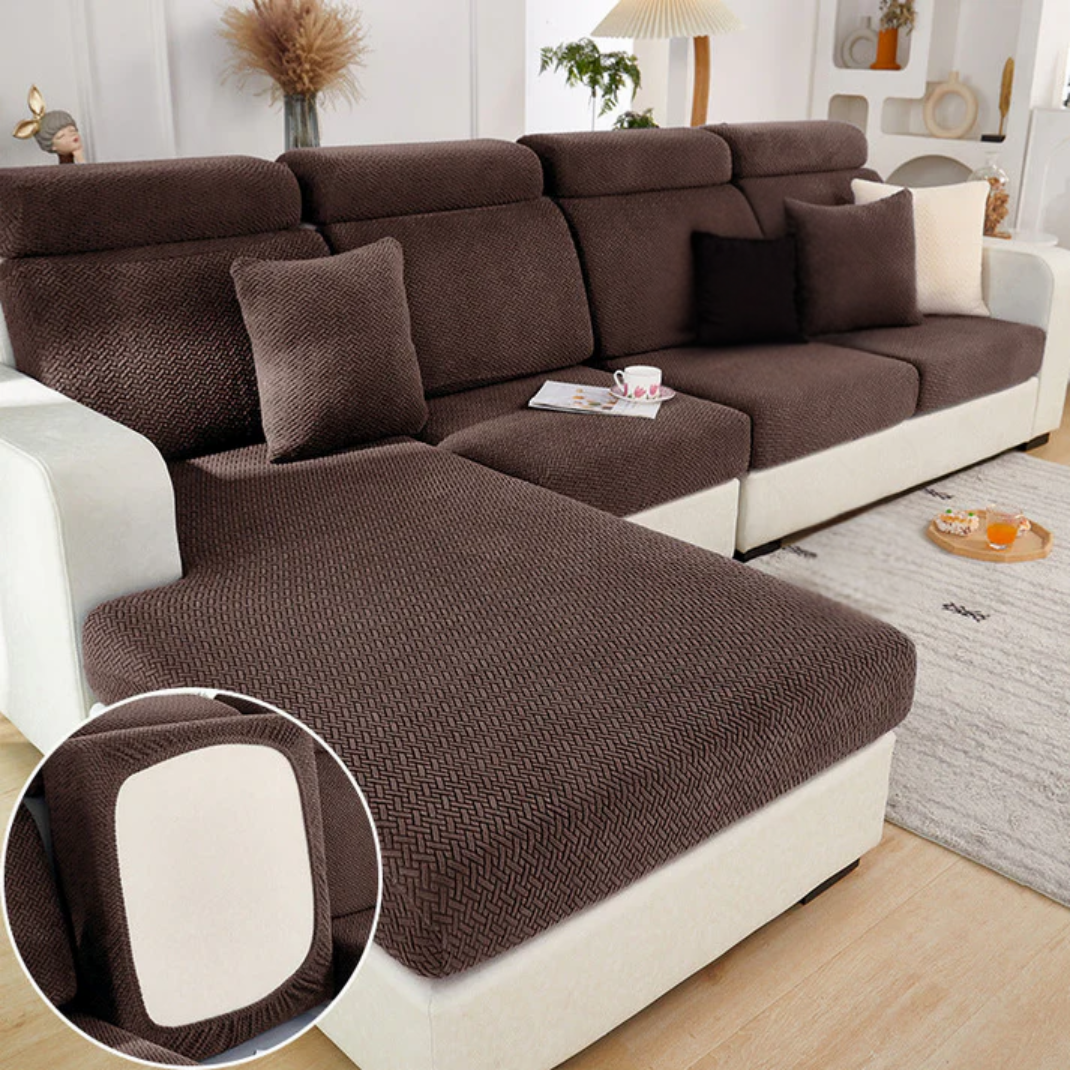 Valoren – Housse Élastique pour Canapé avec Coussins Détachables