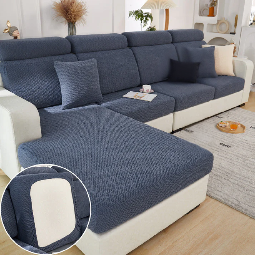 Valoren – Housse Élastique pour Canapé avec Coussins Détachables