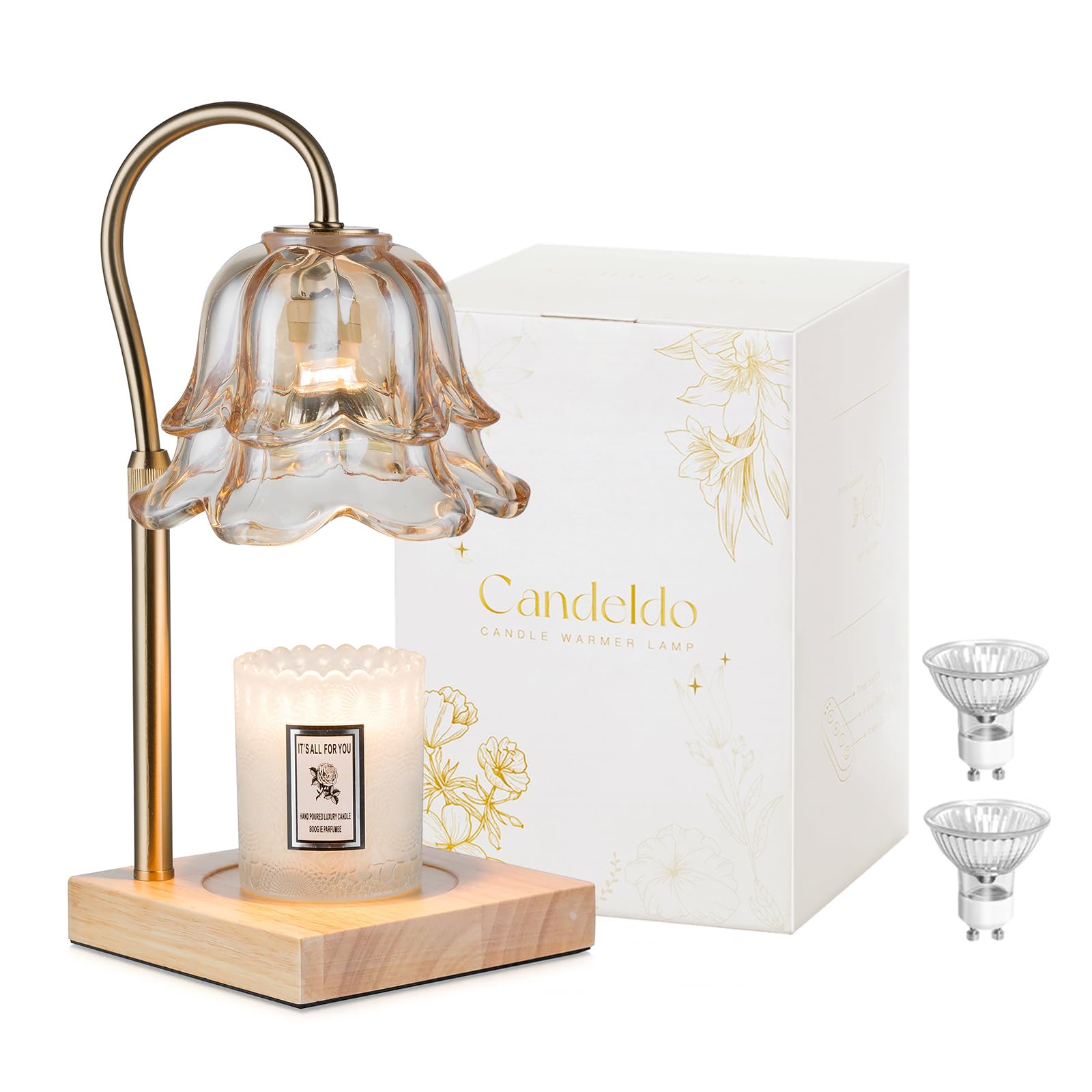 Moren Intérieur – Lampe Chauffe-Bougie Avec Variateur & Minuterie