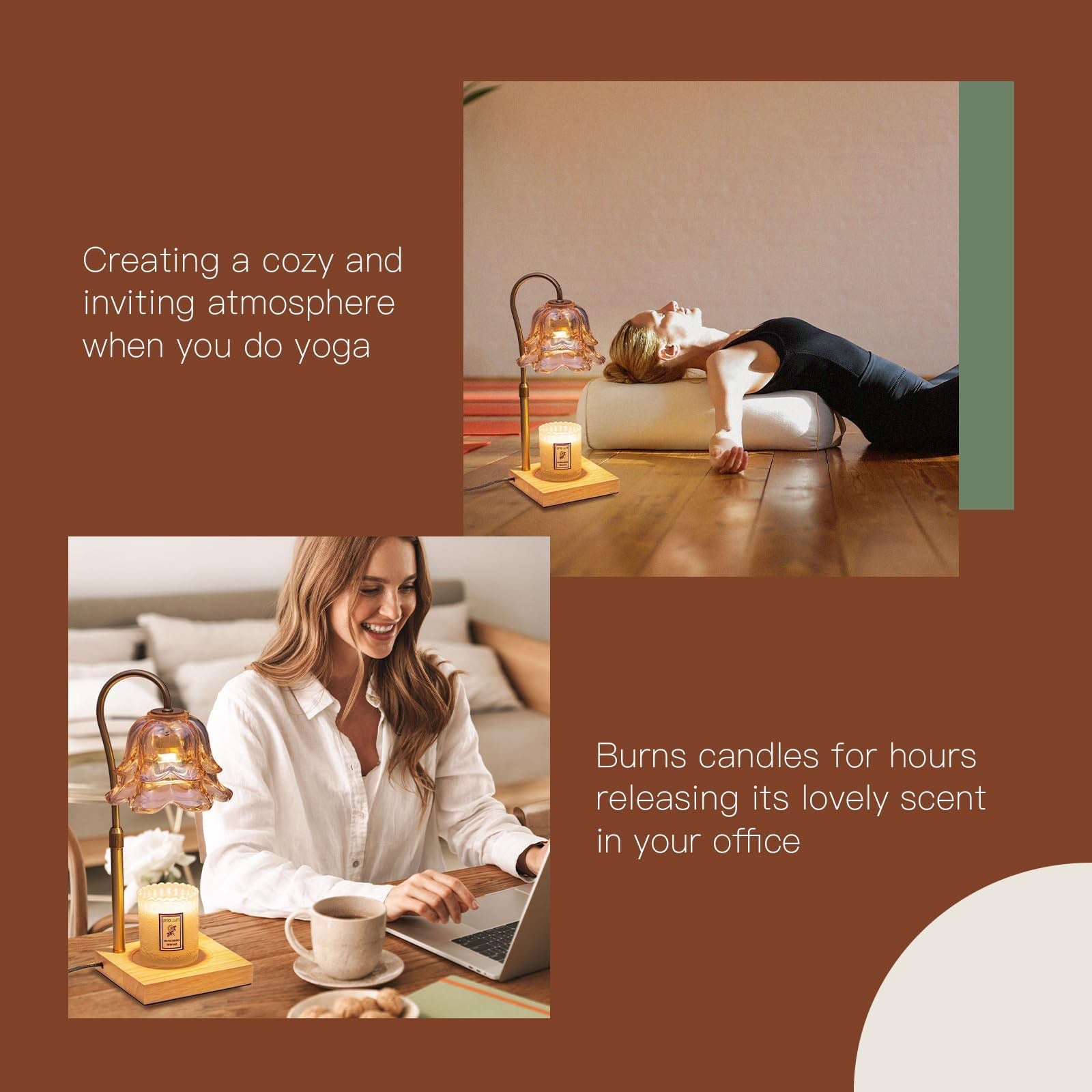 Moren Intérieur – Lampe Chauffe-Bougie Avec Variateur & Minuterie