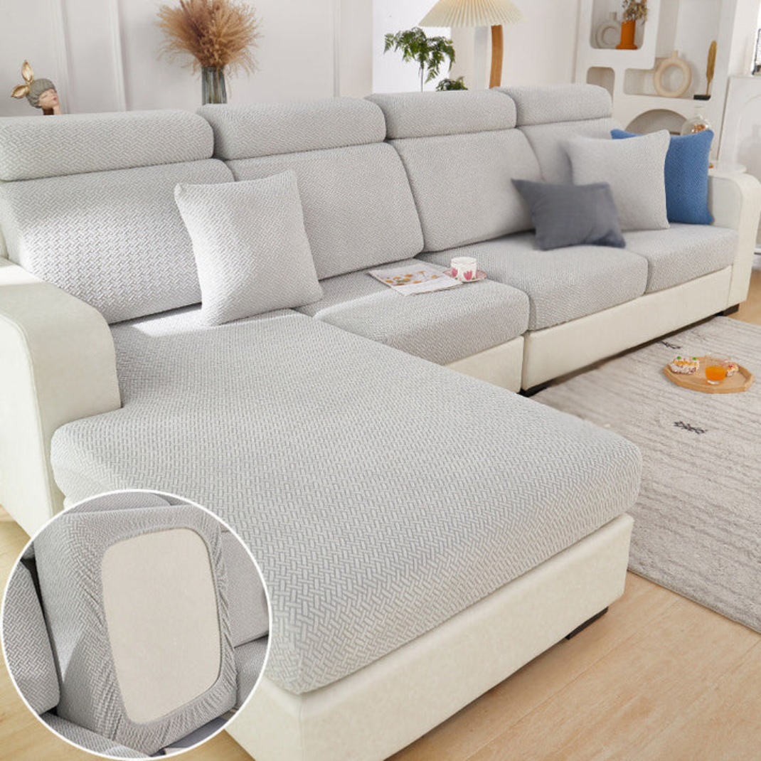 Valoren – Housse Élastique pour Canapé avec Coussins Détachables