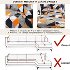 Clarven - Housse de Canapé Élastique
